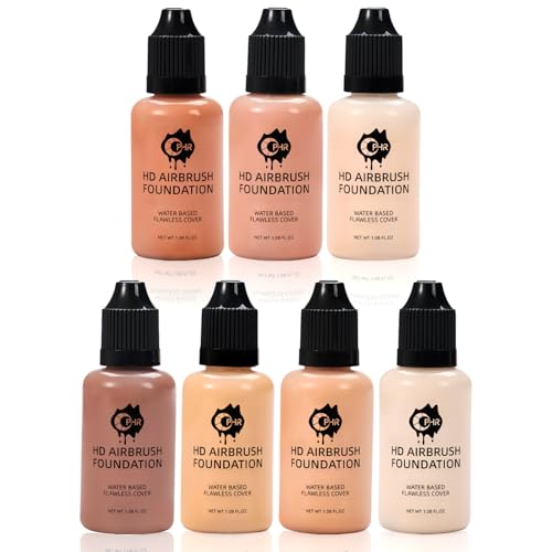 OPHIR Makeup Airbrush Foundation Set, 7 Colors Makeup Shades - color: 7 Colors