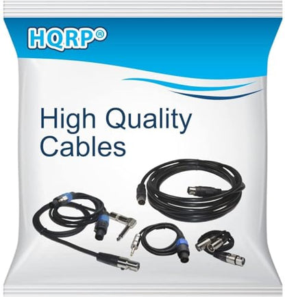 HQRP 2-Pack 3-Pin XLR Female to 5-Pin XLR Male DMX Lighting Cable 6 Inches, Compatible with Studio Light, DMX Stage Light Turnaround, Microphone, Mixer, 3-Pin XLR Female to 5-Pin XLR Male Adapter