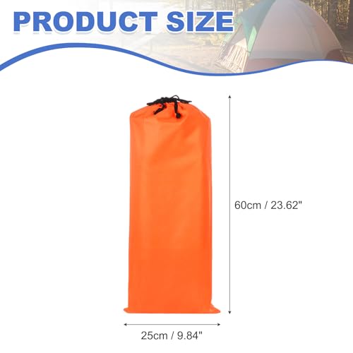 24 x 10 Inch Tripod Monopod Case Bag, Oxford Cloth Foldable Tripod Carrying Case Bag with Drawstring, Fits Speaker/Light Stand/Studio/Outdoor/Travel/Camping, Orange - size: 24x10 Inch
