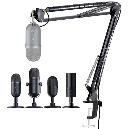 Mic Boom Arm for Razer Seiren V3 Mini Microphone - Adjustable Mic Arm Compatible with Razer Seiren V2 X, Seiren Mini and Seiren X, Mic Stand Great for Streaming, Gaming, Podcast by YOUSHARES