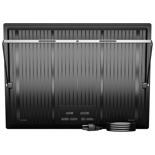 XXBSAZ 400W LED Flood Lights Outdoor 40000LM 6500K Daylight, AC85–277V, High-Power Commercial Work Lights IP66 Waterproof, Stadium Security Lights for Parking Lots Warehouses and Construction