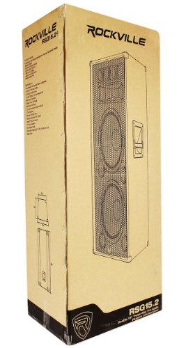 Rockville RSG15.24 Dual 15" 3-Way 4-Ohm Passive DJ/Pro Audio Speaker - style: Dual 15" - 4 Ohm