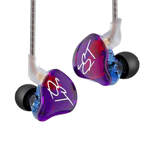 KZ ZST in Ear Monitor Headphone Hybrid Banlance Armature with Dynamic in-Ear Earphone 1BA+1DD Wired Earbuds HiFi Headset Gaming IEMS with Detachable Cable for Gamers,Musicians | KZ in-Ear Earphone 1BA+1DD Wired Earbuds HiFi Headset Gaming IEM with Detacha