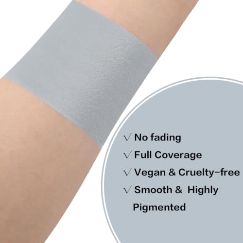BADCOLOR Zombie Blue Face Body Paint, Waterproof Eye Black Stick for Adults and Kids, Professional Facepaint for Zombie Homestuck Grayscale Skeleton Ice Queen Tin Man Mime - color: 1PCS Zombie Blue