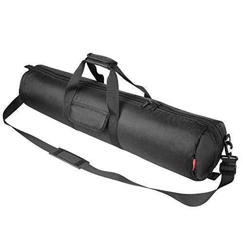 HEMMOTOP Tripod Bag All-Around Thick Padded Case Portable 31.5x7 in R08018 | Heavy Duty, Nylon, Hand-Held and Shoulder-Back, 2 Zippered Pockets, for Carrying Speaker Stand, Fishing Pole, Telescope - size: 31.5" L x 7" D