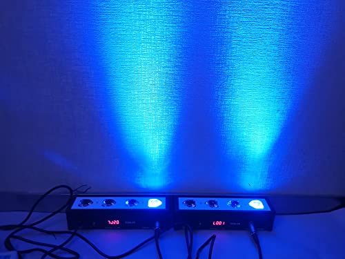 LED Par bar Wall wash Stage Light,SENLAN 4pcsX3W RGB 3-in-1 LED and Full Aluminum House of 7 Modes DMX512 for Disco/Party/Theater
