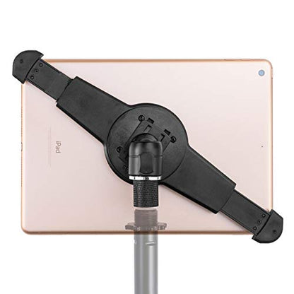 GRIFITI NOOTLE Music MIC Stand RETROFIT Adjustable Large to Standard Universal Tablet Holder Music Stand Adapter - Adaptor 5/8” 27 Female to 1/4” 20 Male Mini Ball Head Ipad Mount 9.5-14.5 in Tablets - size: Standard to Large