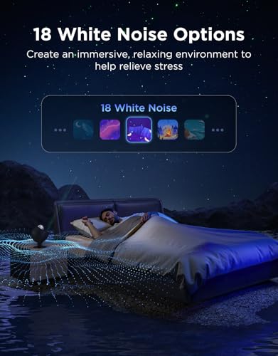 Govee Star Light Projector with Ocean Wave Ripple Effects | Works with Matter and Alexa, 40+ Scene Modes, 18 White Noise Options, LED Night Light Projector for Bedroom, Without Plug - style: Ocean Wave