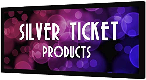 Silver Ticket Products STR Series 6 Piece Home Theater Fixed Frame 4K / 8K Ultra HD, HDTV, HDR & Active 3D Movie Projection Screen, 2.35:1 Format, 115" Diagonal, High Contrast Material STR-235115-HC - color: High Contrast Material, size: 2.35:1, 115"