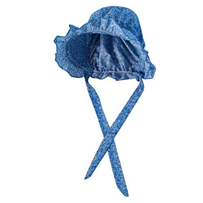 Making Believe Girls Deluxe Bonnet - 4-8 Years (Choose Color) - color: Blue Calico