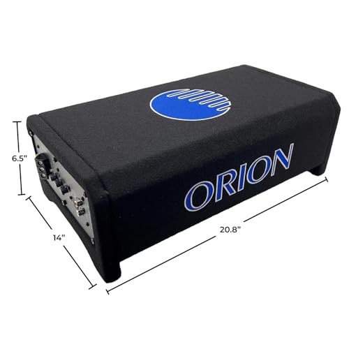 ORION CPE120 Cobalt 12" Active Down-Firing Subwoofer Enclosure, 1500W Max | 1500W Max, Built-In Amplifier, Down-Firing, Shallow Mount, Slim Sealed, Air-Tight - style: 12 Inch - 1500 Watts Active