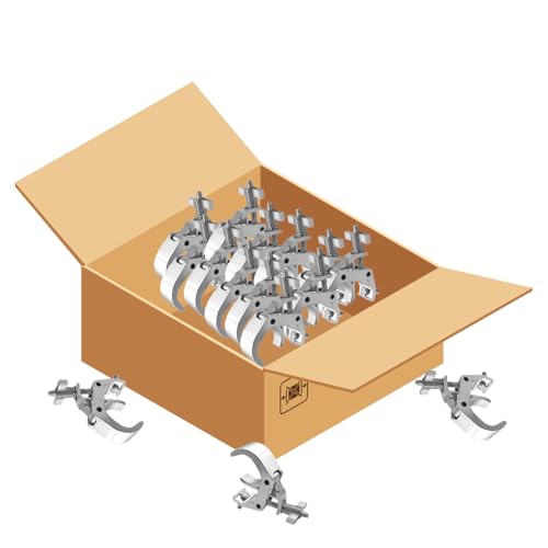 Mini Quick rig/trigger clamp- 1.3 Inch -2 inch(35MM-55MM) OD Diameter Tubing/Pipe. Max load 165lb (Silver, Pack of 12) - size: 12
