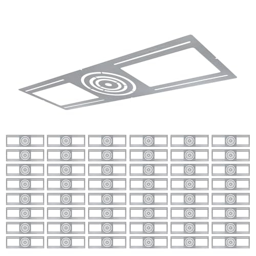 New Construction Mounting Plate 3-4-6" Round Wafer Rough in Plate 48Pcs - color: Symmetry, size: 48PCS