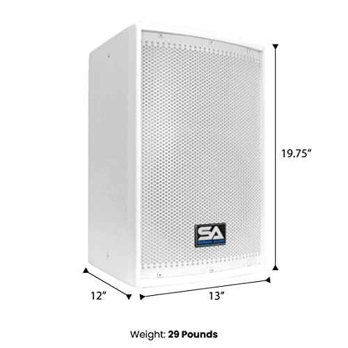 Seismic Audio - Arctic 10 - White 10" PA Speaker or Floor Monitor - 200 Watts RMS