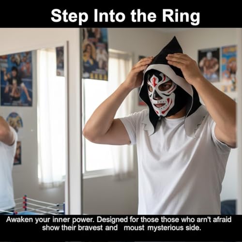 Artisans Bazaar Mexican Custume Wear Masks Luchador Mexicano Wrestling Masks Foamy Material for Men & Women Lucha Libre Adult - style: La Parka