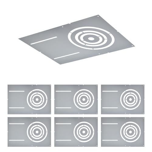 New Construction Mounting Plate 3-4-6" Round Wafer Rough in Plate 6Pcs - color: Asymmetry, size: 6PCS