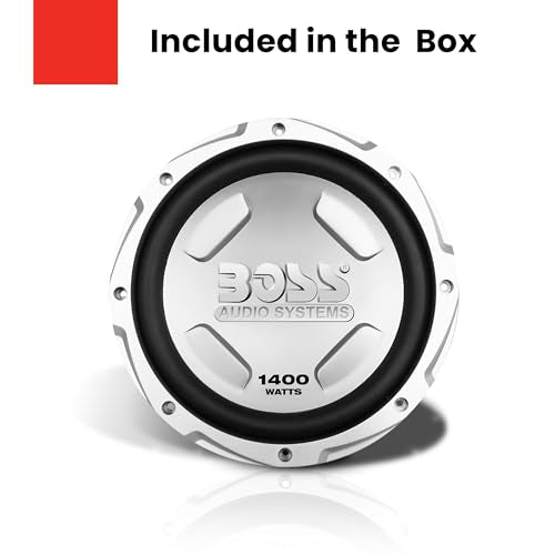 BOSS Audio Chaos CX122 12" 2800W Car Audio Power Subwoofer Speakers, 1 Pair | High-Power Bass Speaker Pair for Vehicle Stereo Systems, Music Playback and Car Audio Sound Upgrades
