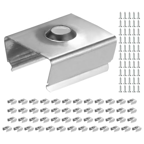 50pcs Waterproof LED Strip Light Clips 0.79in, Mounting Clips - size: 15x17mm