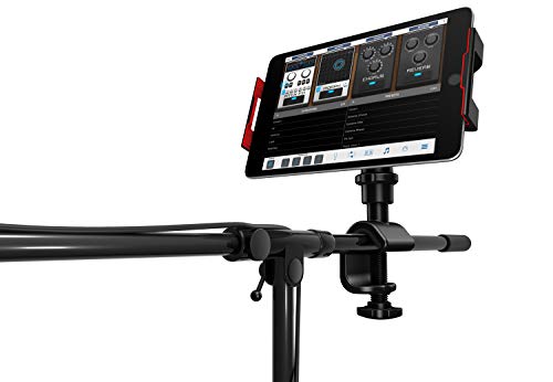 IK Multimedia iKlip 3 Tablet Holder for mic Stands, fits iPad and Android Tablets Between 7" to 12.9" with an Adjustable 360° Swivel and Soft-Touch fit - style: Stand mount