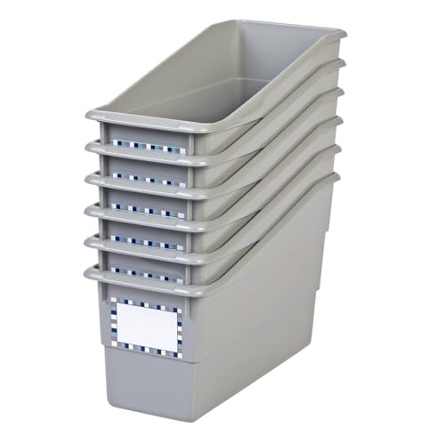 Really Good Stuff Durable Book & Binder Holder, 6-Pack, Pebble - color: Pebble