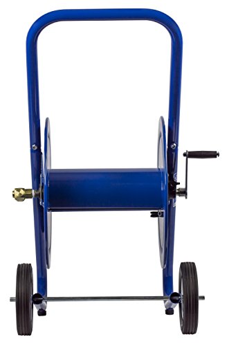 Coxreels 117-3-200-DM Hand Crank Dolly Hose Mount | Water Hose Cart with Wheels | Industrial Water Hose Reel Cart | Mobile Reel for Garden Hose | Fits 3/8'' x 200' Hose | 21” x 19” x 36.25” - size: 3/8" x 200'