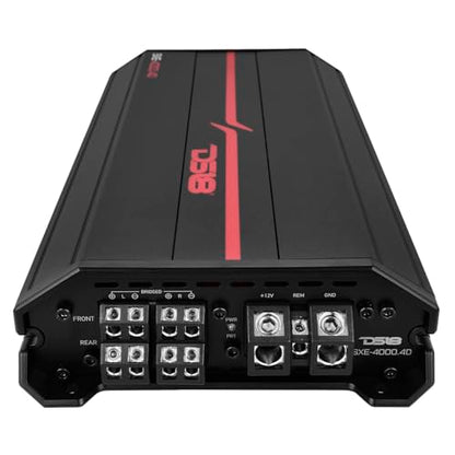DS18 SXE-4000.4D/BK Car Amplifier Stereo Full-Range Class D 4-Channel 275x4 RMS @4 OHM 4000 Watts - Powerful and Compact Amp for Speakers in Car Audio System - style: SXE-4000.4D/BK