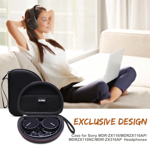 Case for Sony MDR-ZX110/ZX110AP/ZX310AP Wired On-Ear Headphones White - color: White