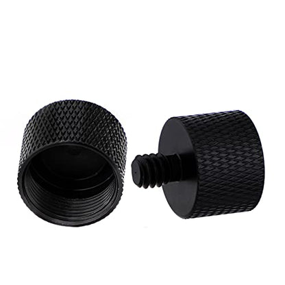 SAVITA 2pcs Mic Foot Adapter Screw Thread Adapter 5/8 to 1/4 Tripod Screw Adapter for Camera Monitor Microphone Stand - size: 5/8 à 1/4