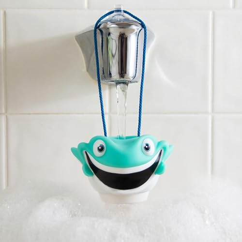 Suddy Buddy® Bubble Maker for Bathtub | Fun Kid Bubble Bath Toys | Safe Bath Bubbler for Boys & Girls Ages 3+ | Includes 1 Foam Dispenser, 1 Trading Card & 3 Super-Bubble Drops | Manny Manta Ray - style: Manta Ray