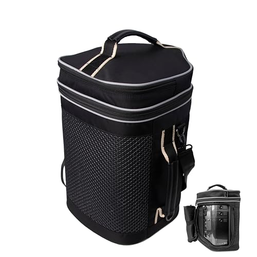 Travel Carrying Case Compatible with Bose S1 Pro/ S1 Pro+ Portable Bluetooth Speaker, Bluetooth Speaker Bag with Shoulder Straps and Accessory Pockets for Microphone, Charger, Cable（Bag Only）