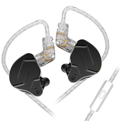 KZ ZSN PRO X Hybrid Banlance Armature with Dynamic in-Ear Earphone ERJIGO ZSNPROX 1BA+1DD HiFi Headset ZSNPRO X erabuds (with Mic, Black) | HiFi Musician Monitor, Detachable 2-Pin Cable, Noise-Isolating, 10mm DD+BA, HD Call Mic, Smartphone Compatible - co