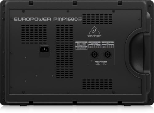 Behringer EUROPOWER PMP1680S 1600W 10-Channel Powered Mixer, Bundle with 2x H&A XLR M To F Cable