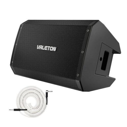 Valeton 10 inch, 2-Way FRFR 1300-Watt Active Speaker for Guitar, Bass, Multi FX and Amp Modelers | Multi FX and Amp Modelers,CONTOUR and BASS switches for quick EQ sound shaping,XLR/TRS combo inputs & one XLR link output