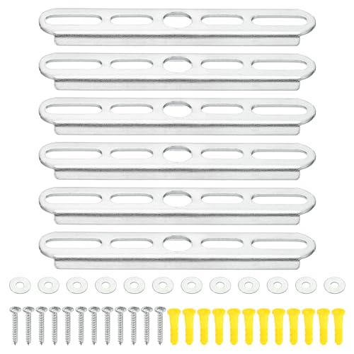 PATIKIL 100mm 3.9 Inch Ceiling Light Plate Kit, 6 Set Pendant Light Fixture Mounting Bracket Crossbar with Screw Nuts Accessories for Chandelier Wall Lighting - size: 100mm