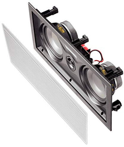 OSD Audio IW525 5.25-Inch in-Wall LCR Center Channel Speaker, 150W, Single | Use as a Left, Center or Right Channel Speaker for Home Theater Surround Sound with Clear Dialogue and Balanced Performance.