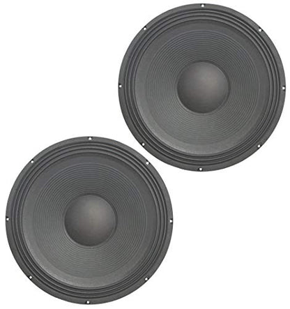 Harmony Audio 18" PA Replacement Subwoofer 1200W 16 Ohm Woofer 2 Pack | 18 inch dual pro speaker pair, revives blown bass drivers, deep low-end punch, drop-in fix, twin bin stage rig ready - size: 16 Ohm, style: Two Pack