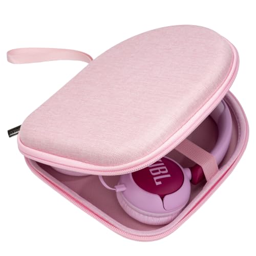 Ginsco Case Compatible with JBL Tune 510BT/520BT/500BT, Compatiblewith Sony WH-CH520/510, Compatible with JBL Junior 320, Ultra-Slim Hard Shell Headphone Case for On Ear Headphones (Pink) - color: Pink