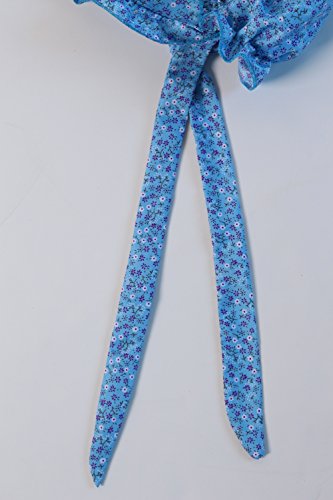 Making Believe Girls Deluxe Bonnet - 4-8 Years (Choose Color) - color: Blue Calico