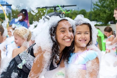 LANGXUN 2026 Upgrade Foam Machine for Party, 1200W High Power Foam Maker Cannon Bubble Machine, Outdoor Summer Pool Party Water Toys for Birthdays Hoilday Celebrations and Backyard Events - color: Green