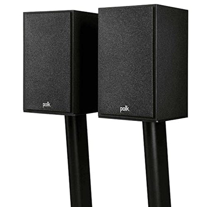 Polk Monitor XT15 Pair of Bookshelf or Surround Sound Speakers - Hi-Res Audio Certified, Dolby Atmos & DTS:X Compatible, 1" Terylene Tweeter & 5.25" Dynamically Balanced Woofer (Pair, Midnight Black) - style: Surround Speakers w/ 5.25" Woofer - Pair (XT15