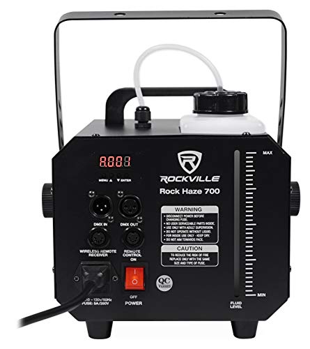 Audiosavings Bundle: (2) Chauvet DJ SlimPar Pro W USB Variable White D-Fi LED Par Can Wash Light Fixture Bundle with Rockville ROCKHAZE 700 CFM DMX Haze Machine Water Based DJ/Club Hazer (3 Items)