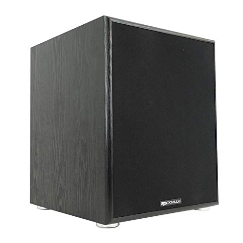 Rockville Rock Shaker 12" Black Powered Home Theater Subwoofer - color: Black