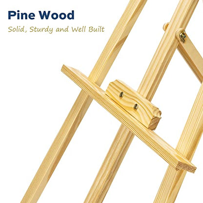 finenolo Wooden Easel Stand for Painting, 45" Adjustable Height Folding Art Easel for Canvas, Drawing, Wedding Signs & Posters, Ideal for Adults, Artists, Beginners, Students & Kids | Painting easel for canvas, drawing, wedding signs & posters, ideal for
