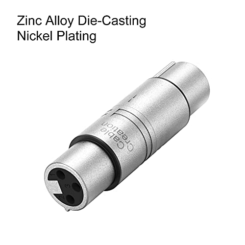 CableCreation XLR Female to Female, XLR 3 Pin Female to 3 Pin Female Microphone Line Adapter - size: F to F