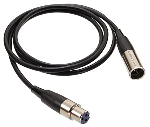 CablesOnline 3ft Mini-XLR 3-Pin Male to Mini-XLR 3-Pin Female Pro Microphone Cable, XM-003 - size: 3-ft