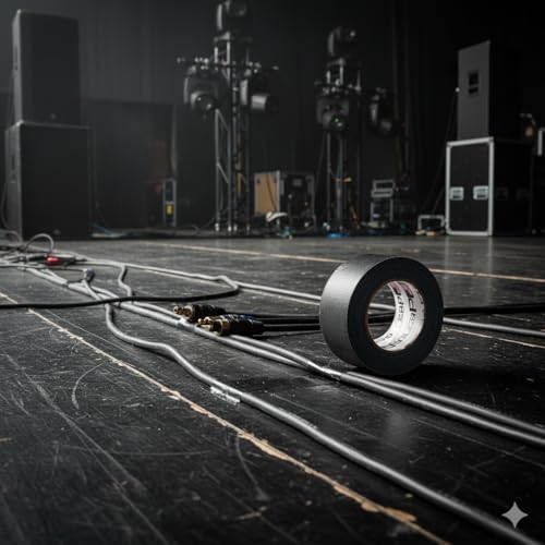 Gaffer Power Black Gaffer Tape 4 Inch x 30 Yards, Heavy Duty, Made in USA - color: Black, size: 4 in x 1080 in
