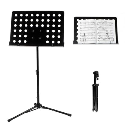 Professional Music Stand – Adjustable Folding Steel Sheet Music Stand – Portable Metal Stand Ideal for Musicians, Pianists, Violinists, Guitarists & Music Students