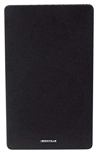 Rockville RockShelf 64B Black 6.5" Home Theater Bookshelf Speakers, Pair | 400W Peak/100W RMS, 4 Ohm, Kevlar Woofer, Silk Dome Tweeter, Wall Mountable, Magnetic Grill, MDF Cabinet - color: Black
