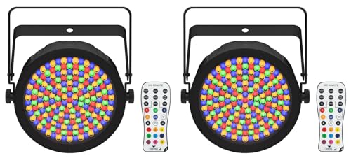 Audiosavings Bundle: (2) Chauvet DJ EZPAR 64 RGBA ILS Rechargeable Battery RGBA LED Par Wash Up-Light (2 Items)