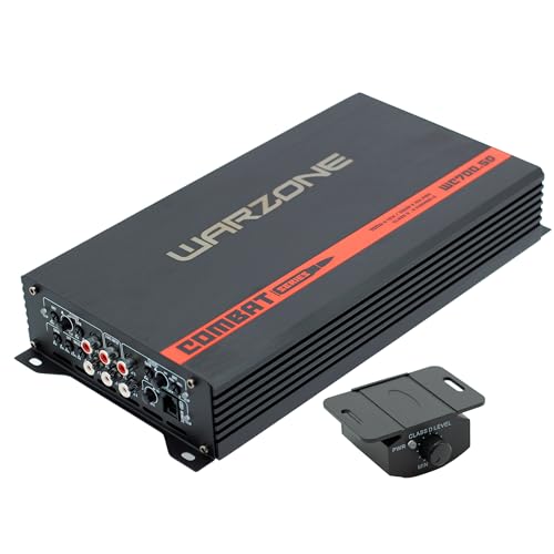Warzone Series Car Amplifiers - True RMS Power Class D Amps, 1/2/4 Ohm Stable, Multi-Channel and Monoblock Options, Remote Sub Control (700W / 5 Channels) - size: 700 watt 5 Channels